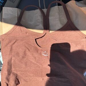 Beyond Yoga Chocolate Brown Tank Top
